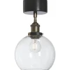 Omega Plafond 20cm Svart/Mässing