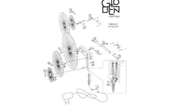 Omega Vägglampa 70cm LED 4,2W Svart