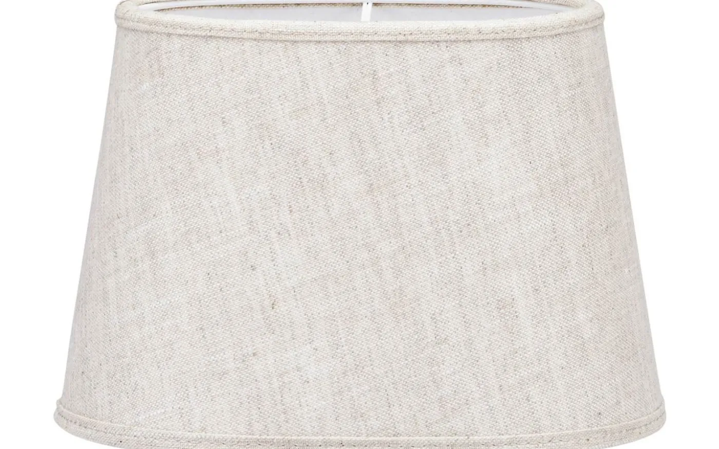 Omera Oval Lampskärm 20cm Lin Ljus Beige