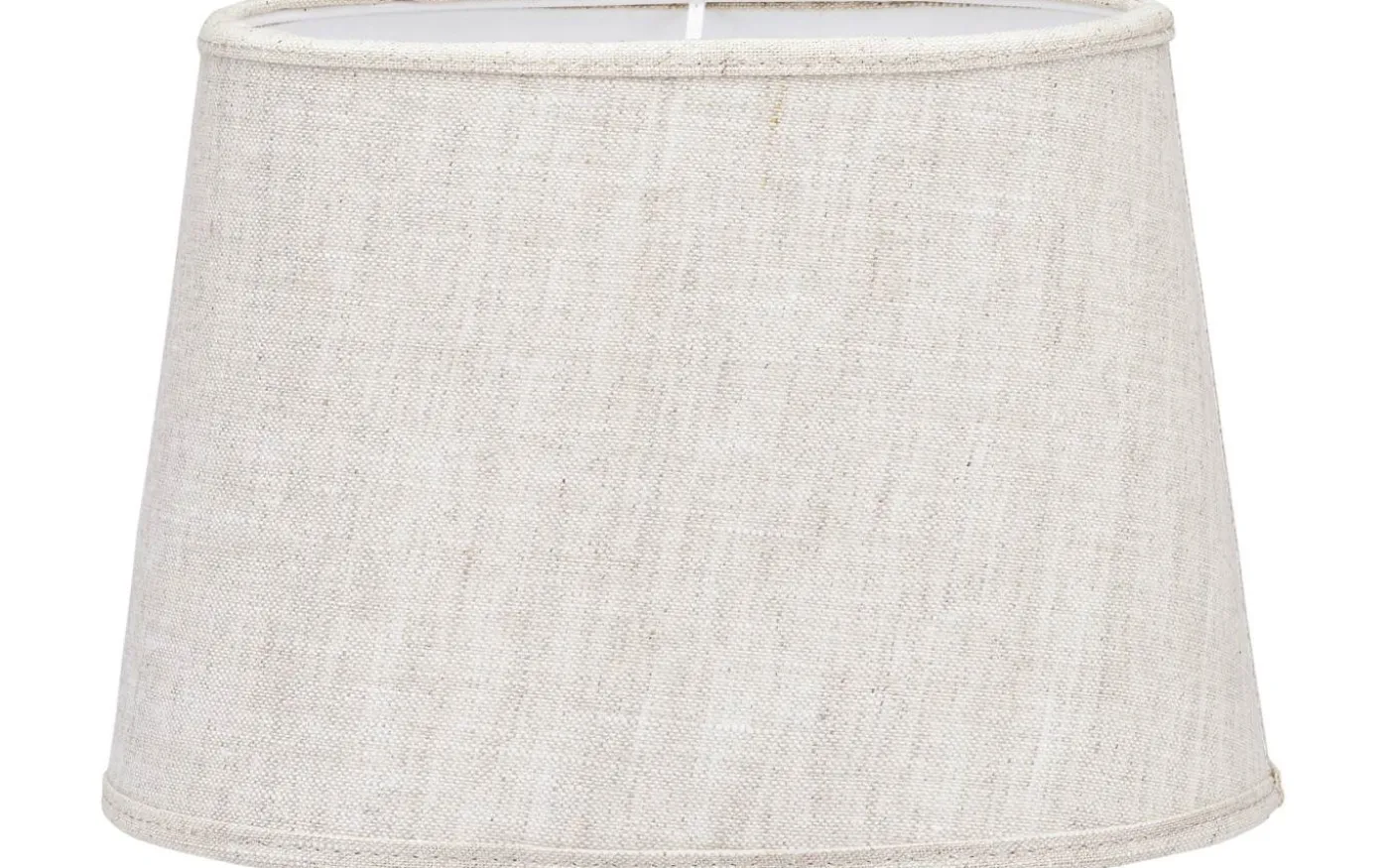 Omera Oval Lampskärm 23cm Lin Ljus Beige