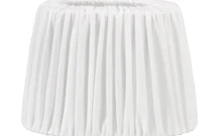 Omera Oval Lampskärm 27cm Veckad Classico Vit