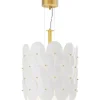 Omlott Taklampa 50cm Mässing/Vit