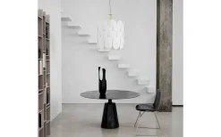 Omlott Taklampa 50cm Mässing/Vit