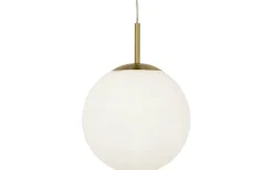 Opal Taklampa 30cm Matt Mässing