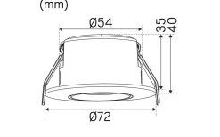 Optic S Quick ISO Spotlight Dim to Warm 4,5W Vit IP44