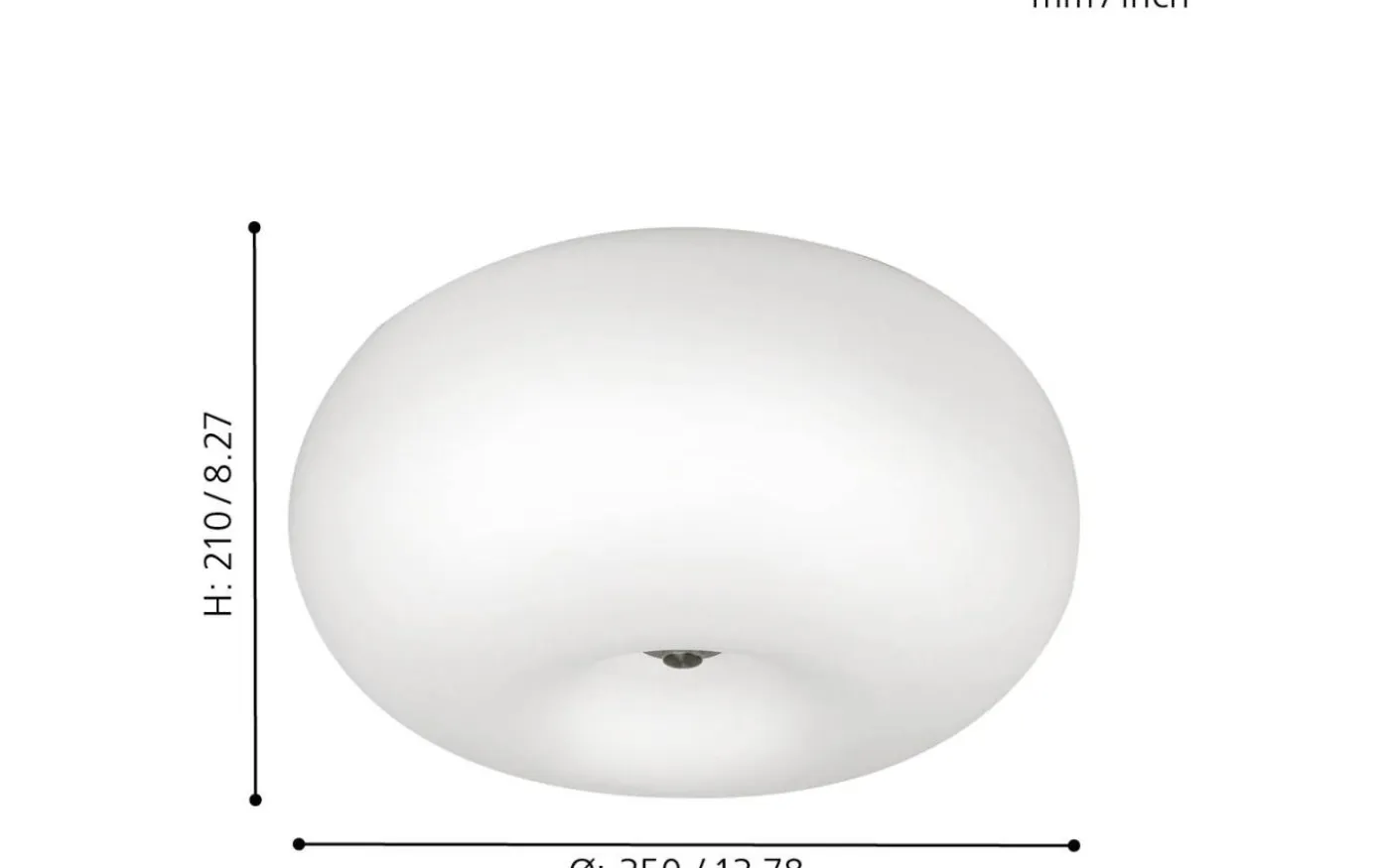 Optica Plafond 35cm Opal