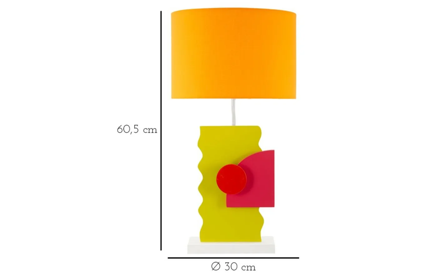 Optimo Bordslampa 60,5cm Orange