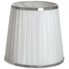 Organza Lampskärm Ø14cm Vit/Krom
