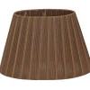 Organza Lampskärm Oval 22cm Brun