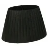 Organza Lampskärm Oval 22cm Svart