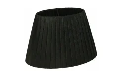 Organza Lampskärm Oval 22cm Svart