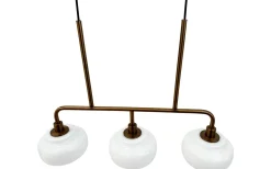 Ossett Taklampa 80cm Opal/Brons