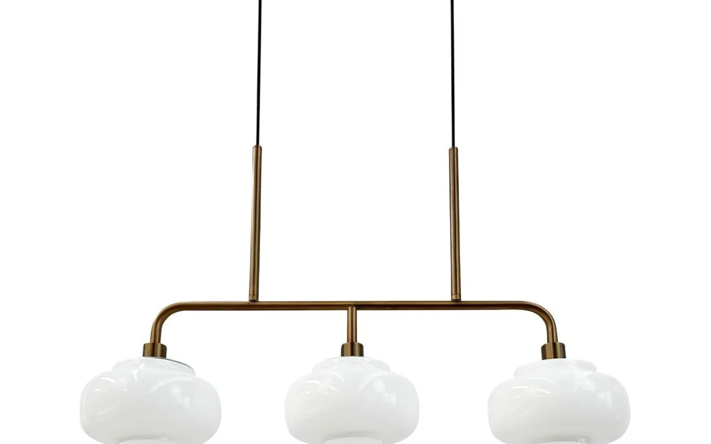 Ossett Taklampa 80cm Opal/Brons