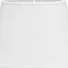 Oval Lampskärm 25cm Lin Classico Vit