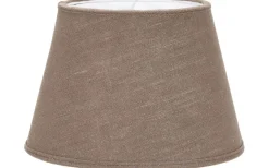 Oval Lampskärm 25cm Lin Mocka