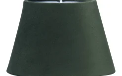 Oval Lampskärm 20cm Sammet Smaragd