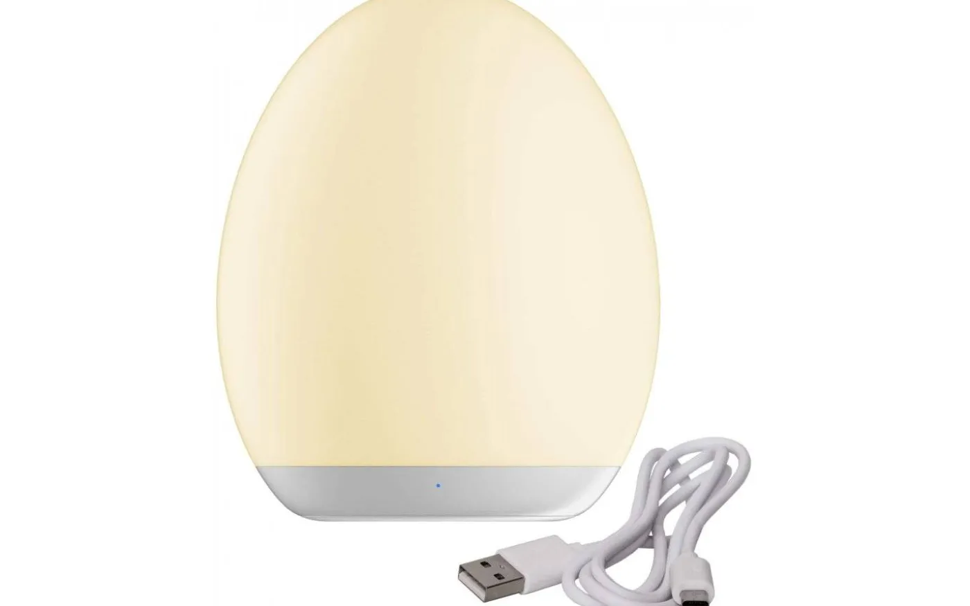 Oval Uppladdningsbar Nattlampa LED RGB+W 11cm