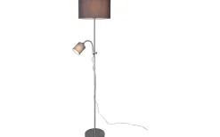 Owen Golvlampa E27+E14 grå