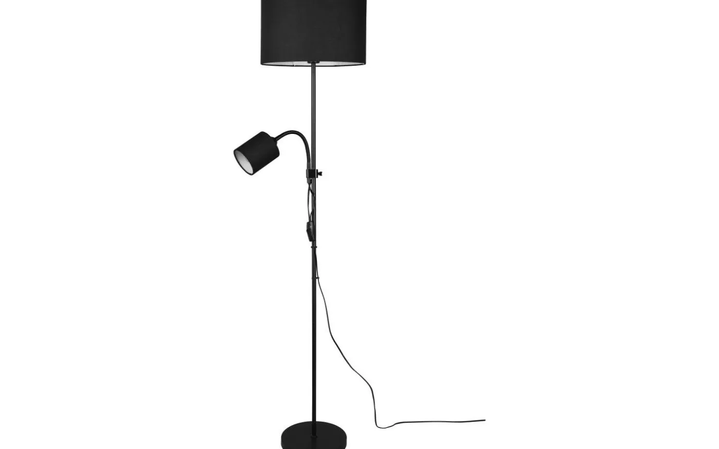 Owen Golvlampa E27+E14 svart