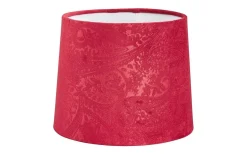 Paisley Lampskärm Ø20cm Sammet Vinröd