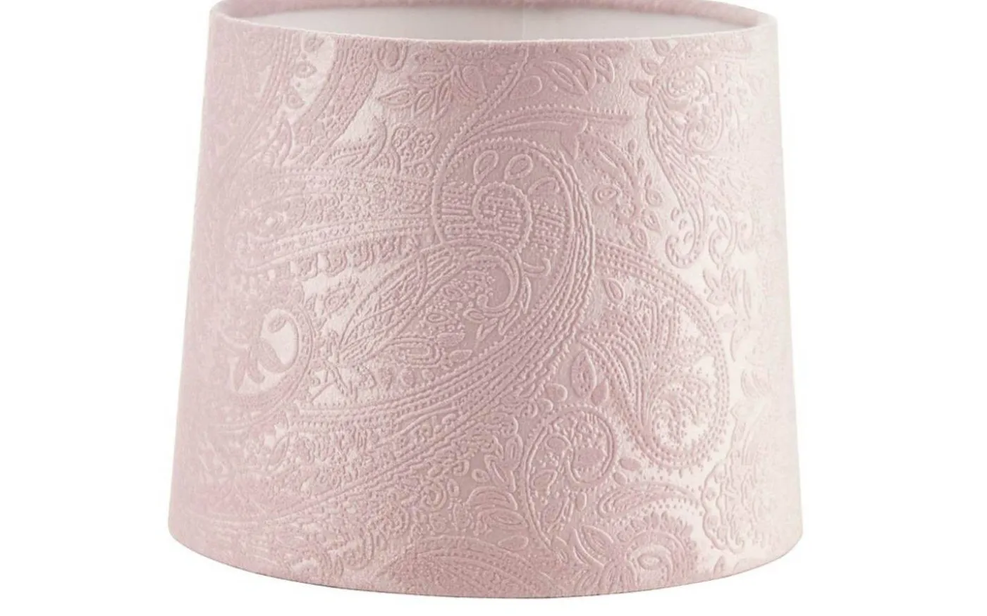 Paisley Lampskärm Ø20cm Sammet Rosa
