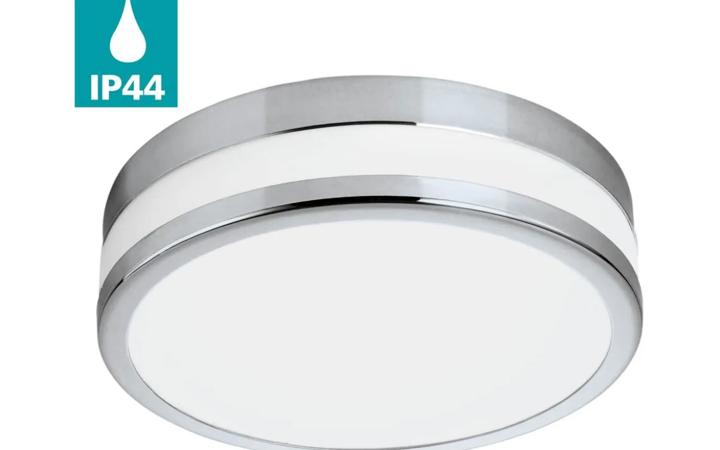 Palermo Plafond 30cm LED 3000K 24W Krom IP44