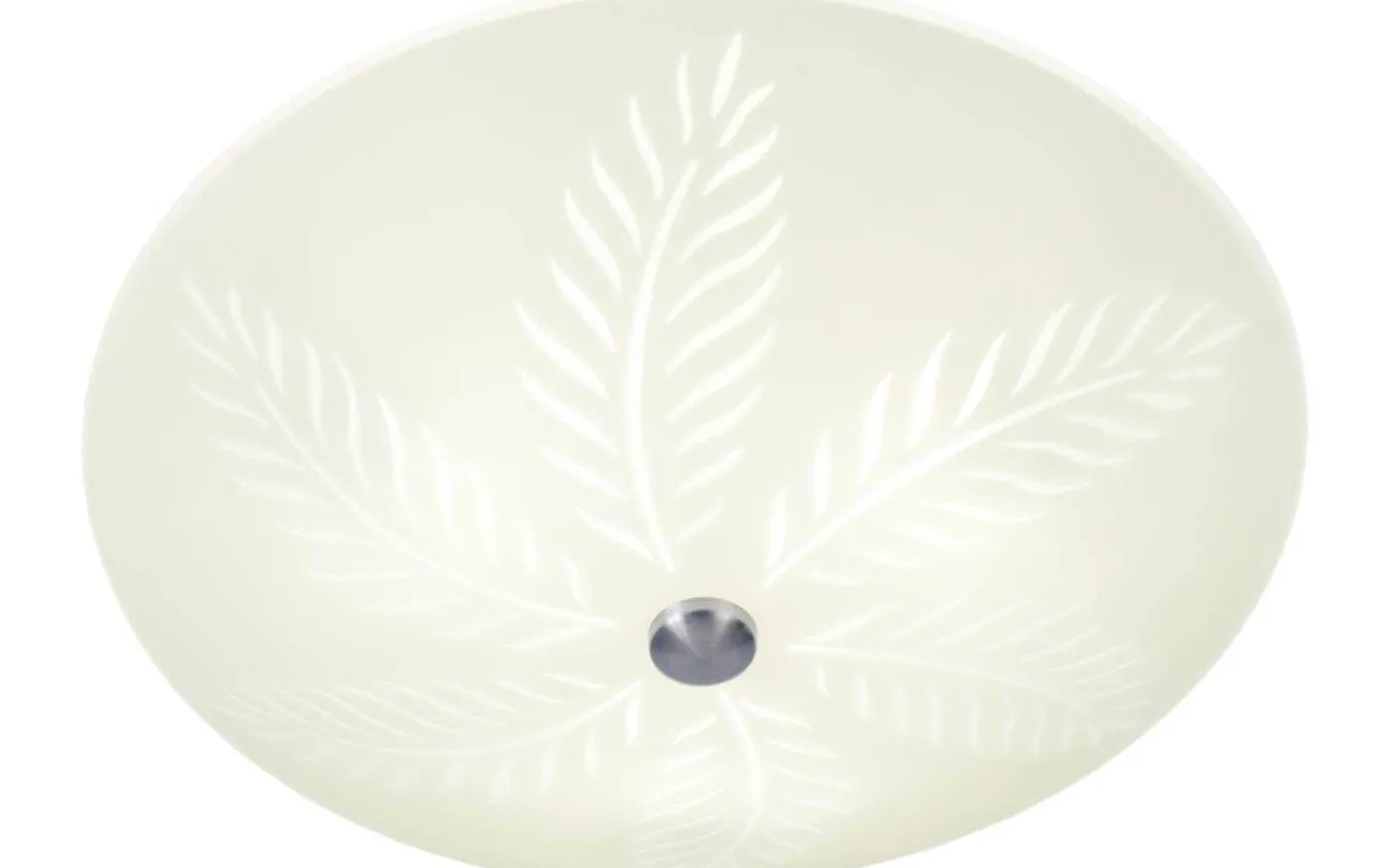 Palmblad Plafond 42cm Vit/Stål