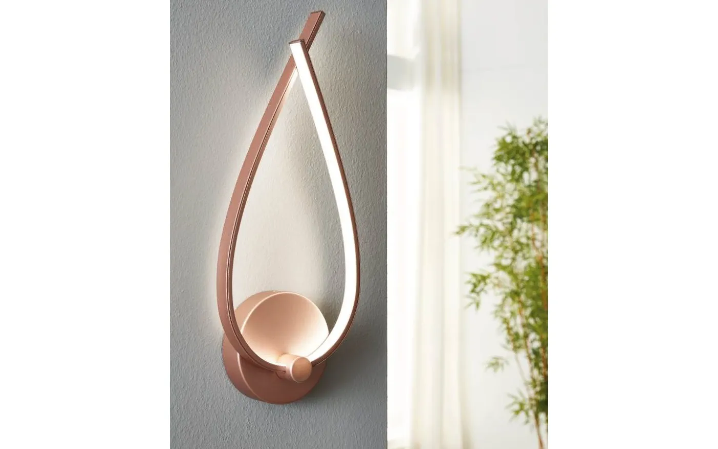 Palozza Vägglampa LED 3000K 9W Rosé