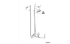 Panagria Golvlampa 146cm LED 3000K 11,2+12,8W Natur