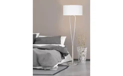 Paris II Golvlampa E27 borstat stål