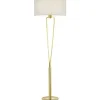 Paris II Golvlampa E27 matt mässing