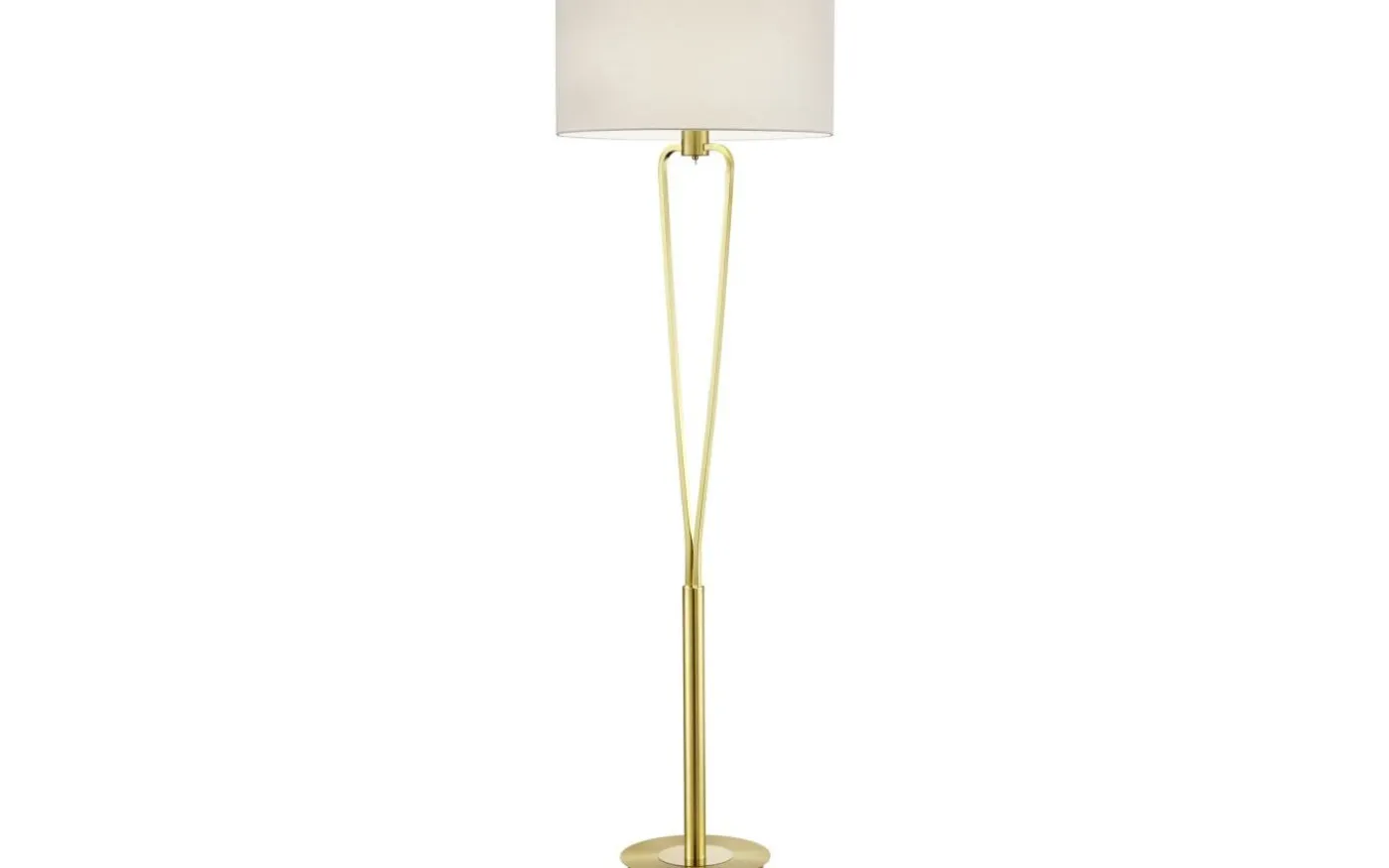 Paris II Golvlampa E27 matt mässing