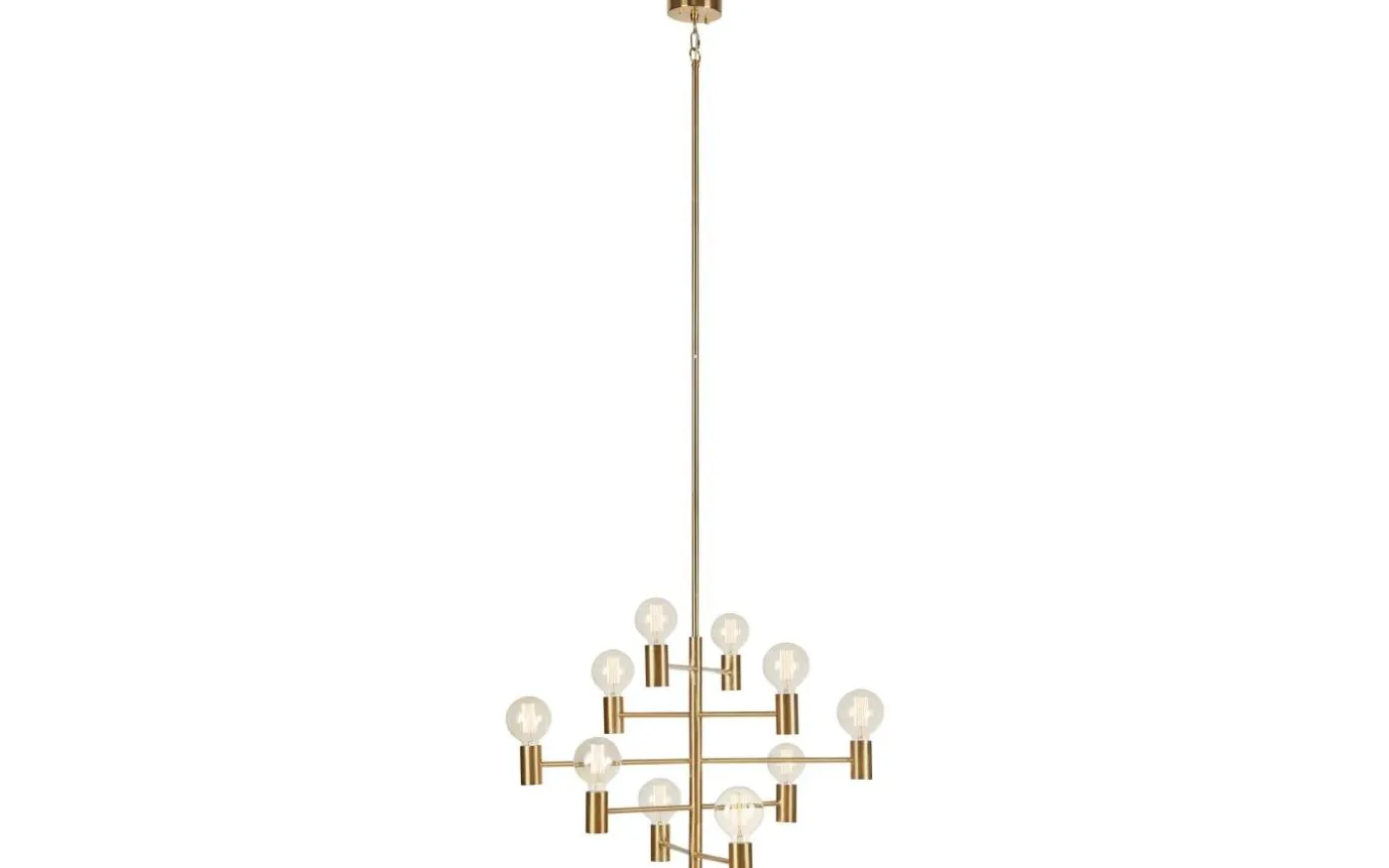 Paris Taklampa 73cm 10L Mässing