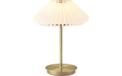 Paris Uppladdningsbar Bordslampa 28cm Mässing/Vit