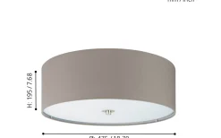 Pasteri Plafond Ø47,5cm Brun
