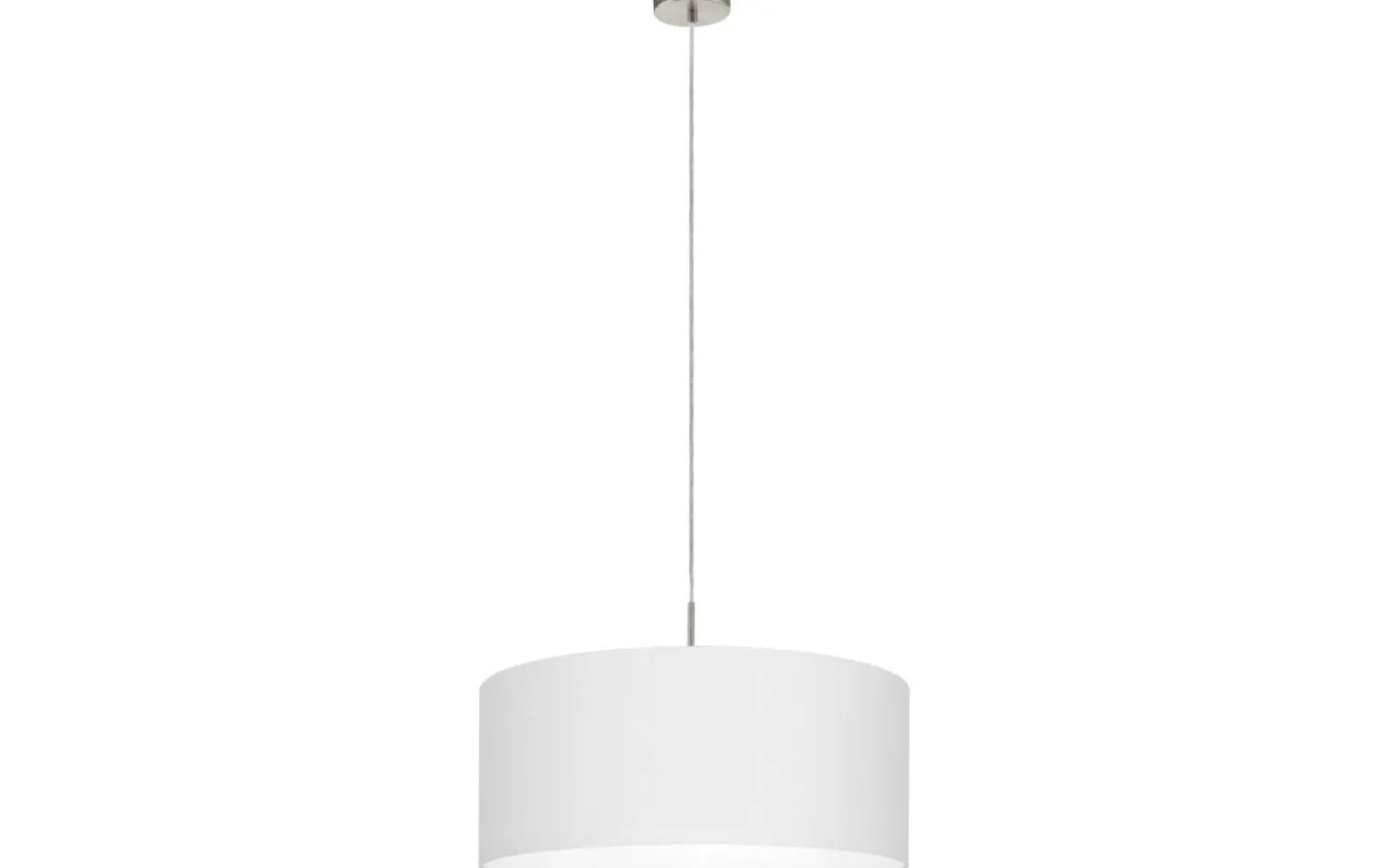 Pasteri Taklampa 53cm Vit/Nickel
