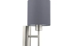 Pasteri Vägglampa Nickel/Grå