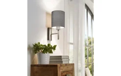 Pasteri Vägglampa Nickel/Grå