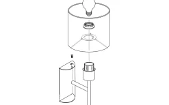 Pasteri Vägglampa Nickel/Taupe