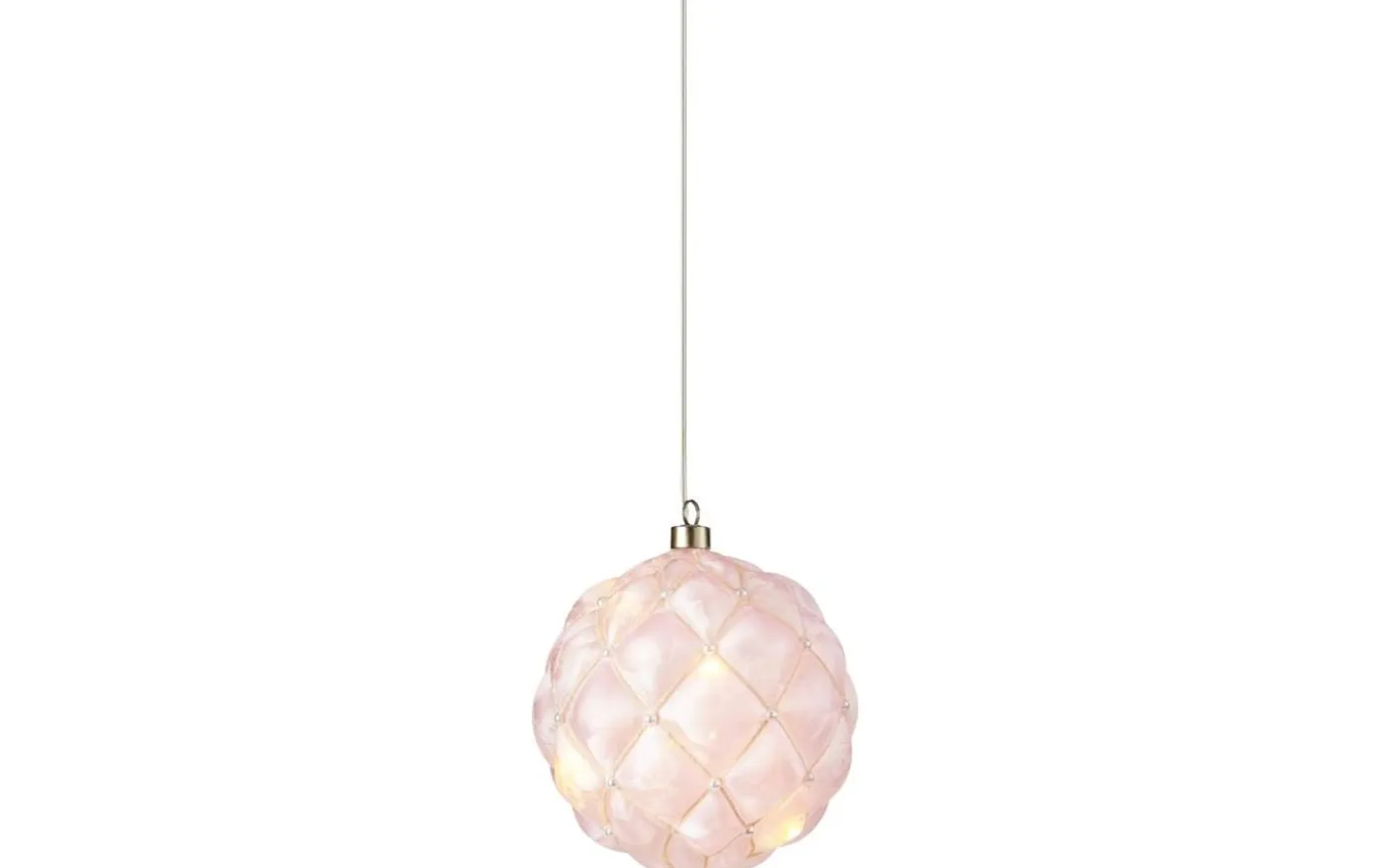 Pearl Batteridriven Dekoration 15cm Rosa