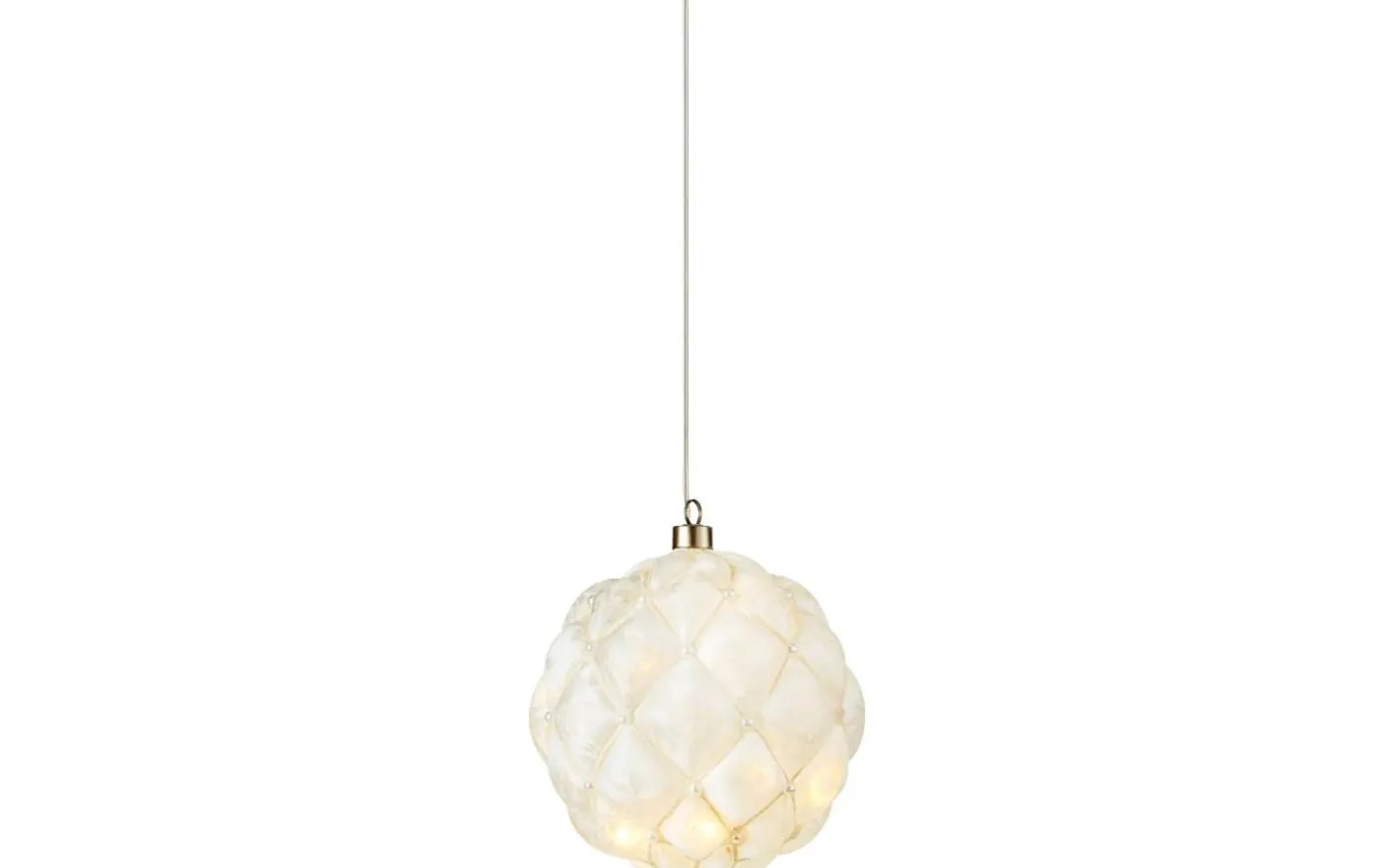 Pearl Dekoration 15cm Vit