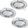 Peneto Spotlight 3-Pack GU10 LED 3000K 3x4,6W Krom