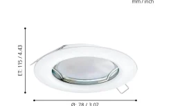 Peneto Spotlight 3-Pack GU10 LED 3000K 3x2,8W Vit
