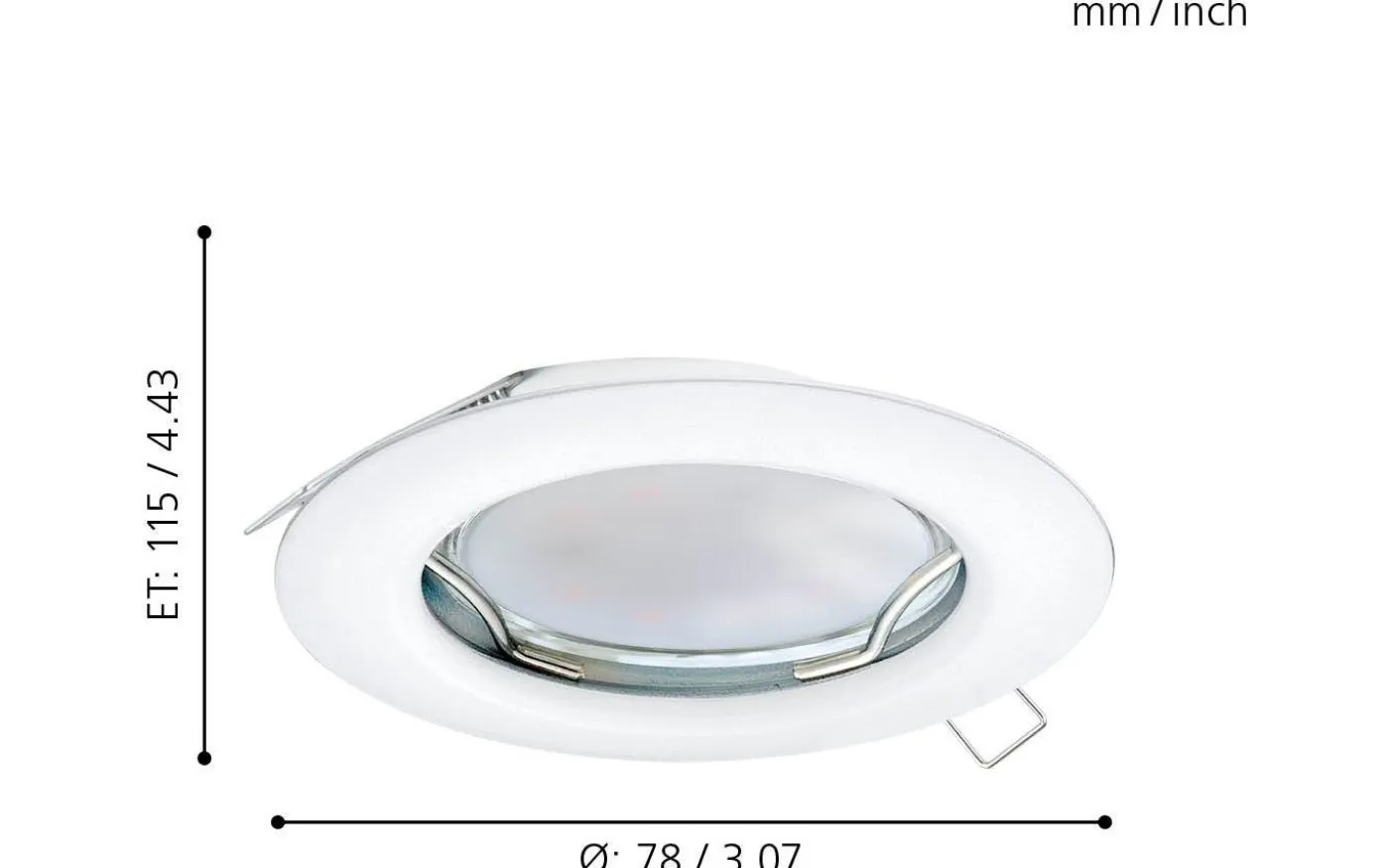 Peneto Spotlight 3-Pack GU10 LED 3000K 3x2,8W Vit