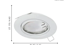 Peneto Spotlight 3-Pack GU10 LED 3000K 3x4,6W Vit