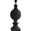 Percy Lampfot 53cm Antik Svart