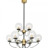 Perla 9 Taklampa 95cm Mässing