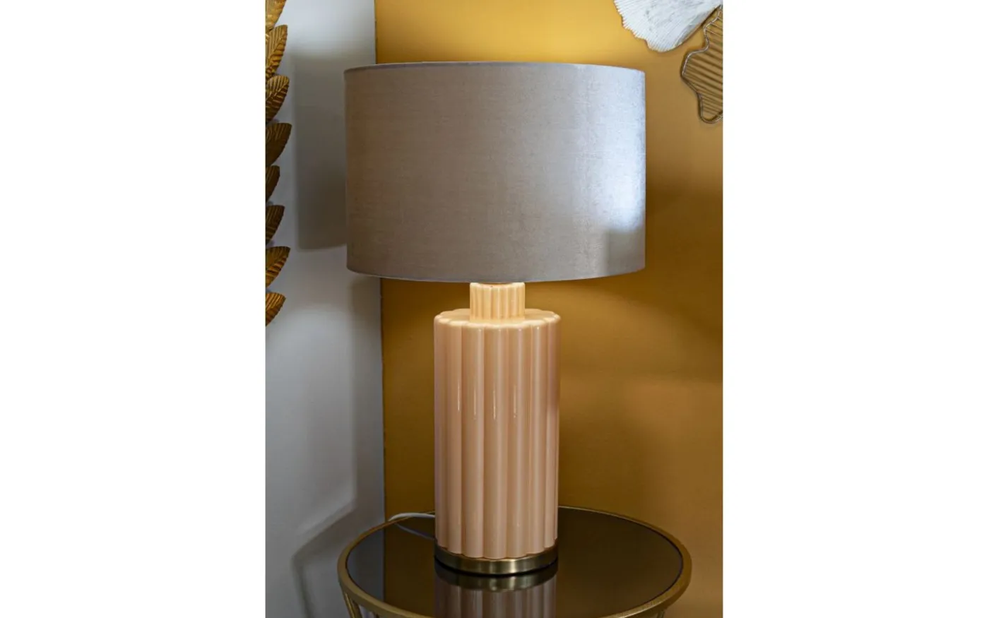 Perly Bordslampa 69,5cm Beige/Grå