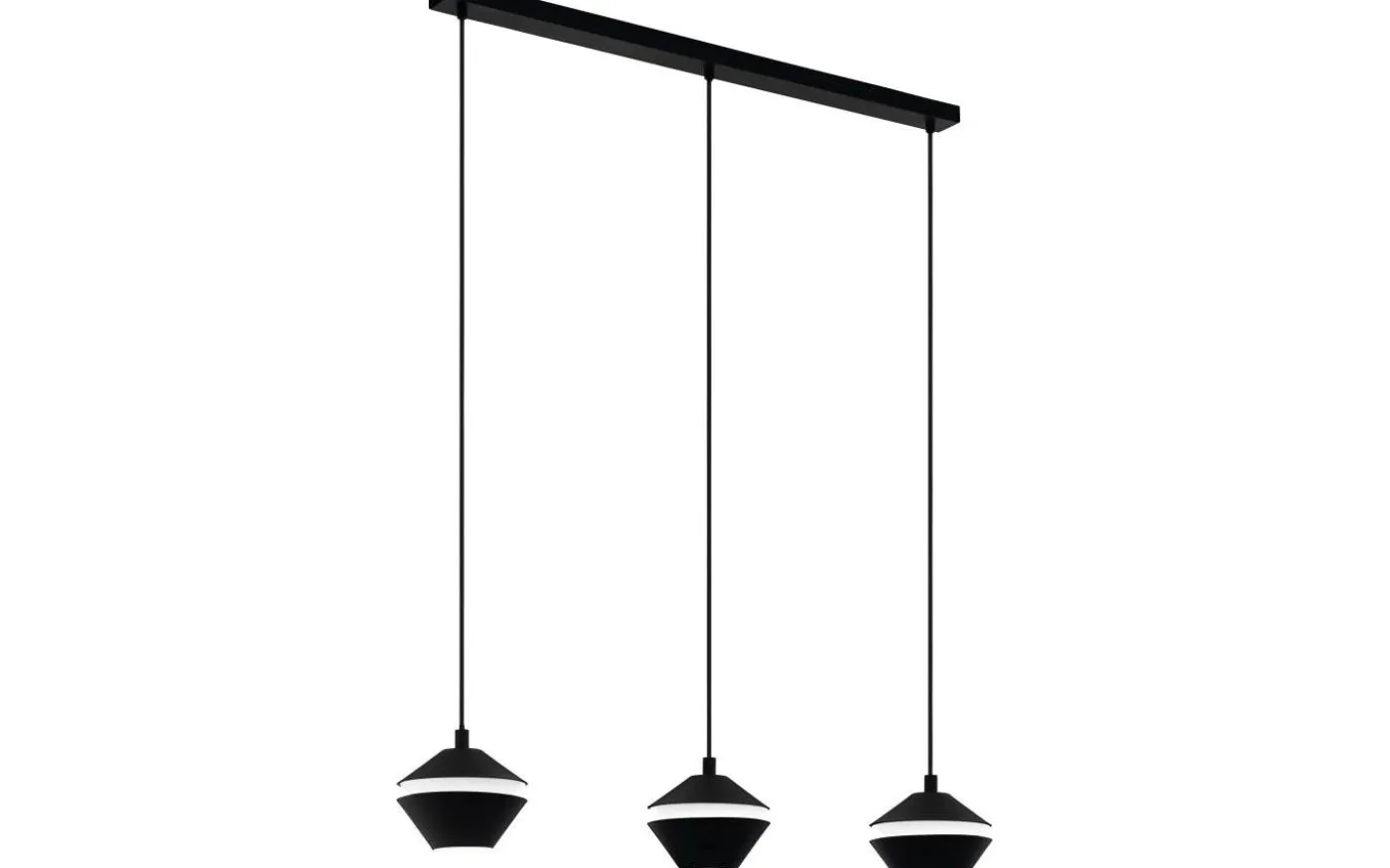 Perpigo Taklampa 87cm GU10 LED 3000k 3x4,5W Svart