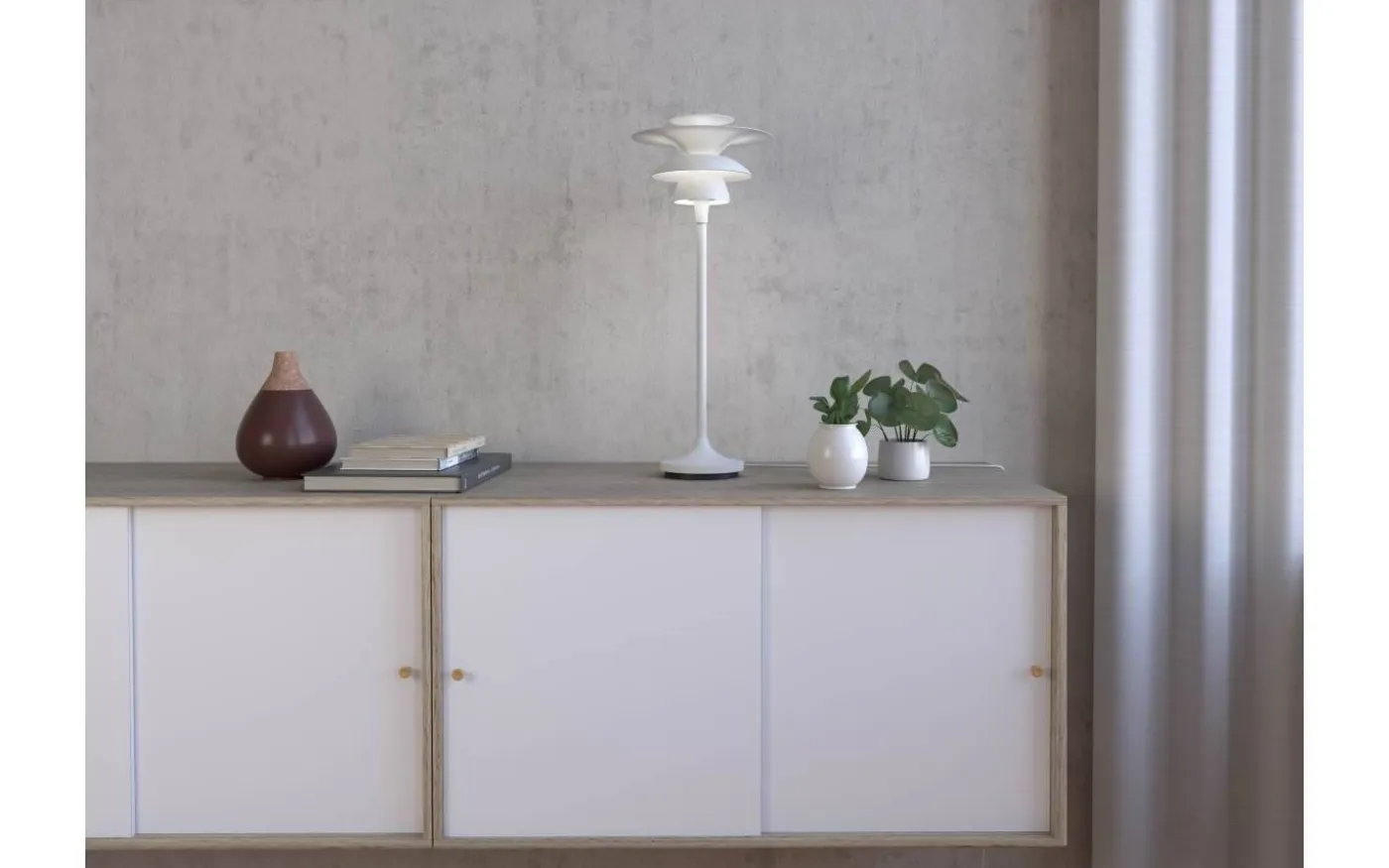 Picasso Bordslampa 46cm Mattvit